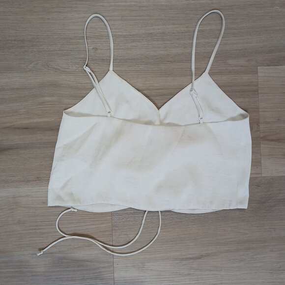 ARITZIA WILFRED Verso Camisole White Crop top Size S - Picture 3 of 6
